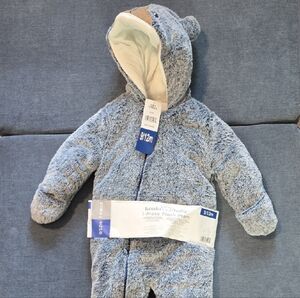 Koala Kids Plush Blue Pram - 9-12mo